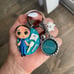 Dentist Keychain - Man Dentist Gift - Porcelain Keychain Teeth, Kawaii Molars -