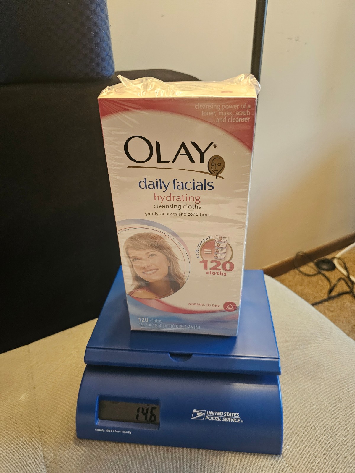 Olay Daily Facials Hydrating Cleansing Cloths 120 Cloths htf rare