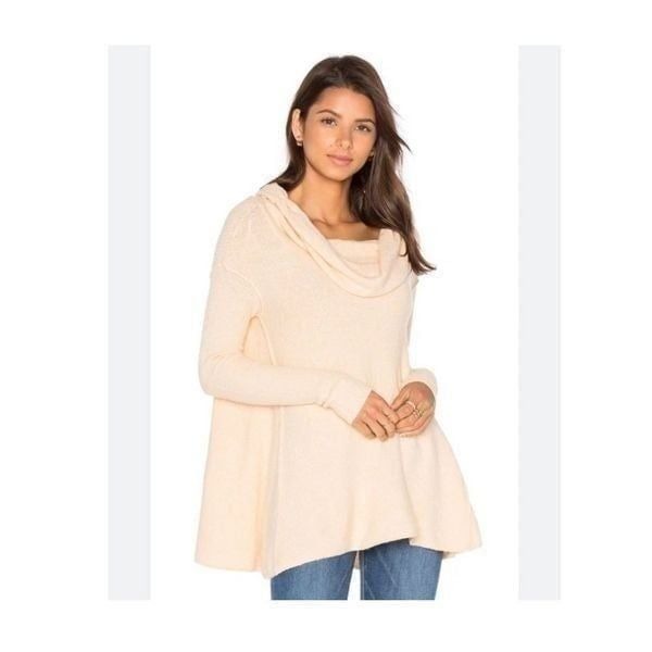 Free People Strawberry Fields Sweater Cream French Vanilla M