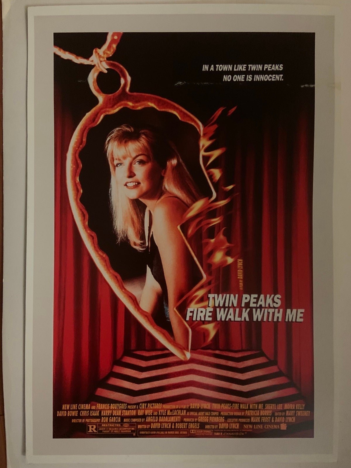 Twin Peaks Fire Walk With Me 12 x 18 Movie Poster 1992 Luster Finish USA