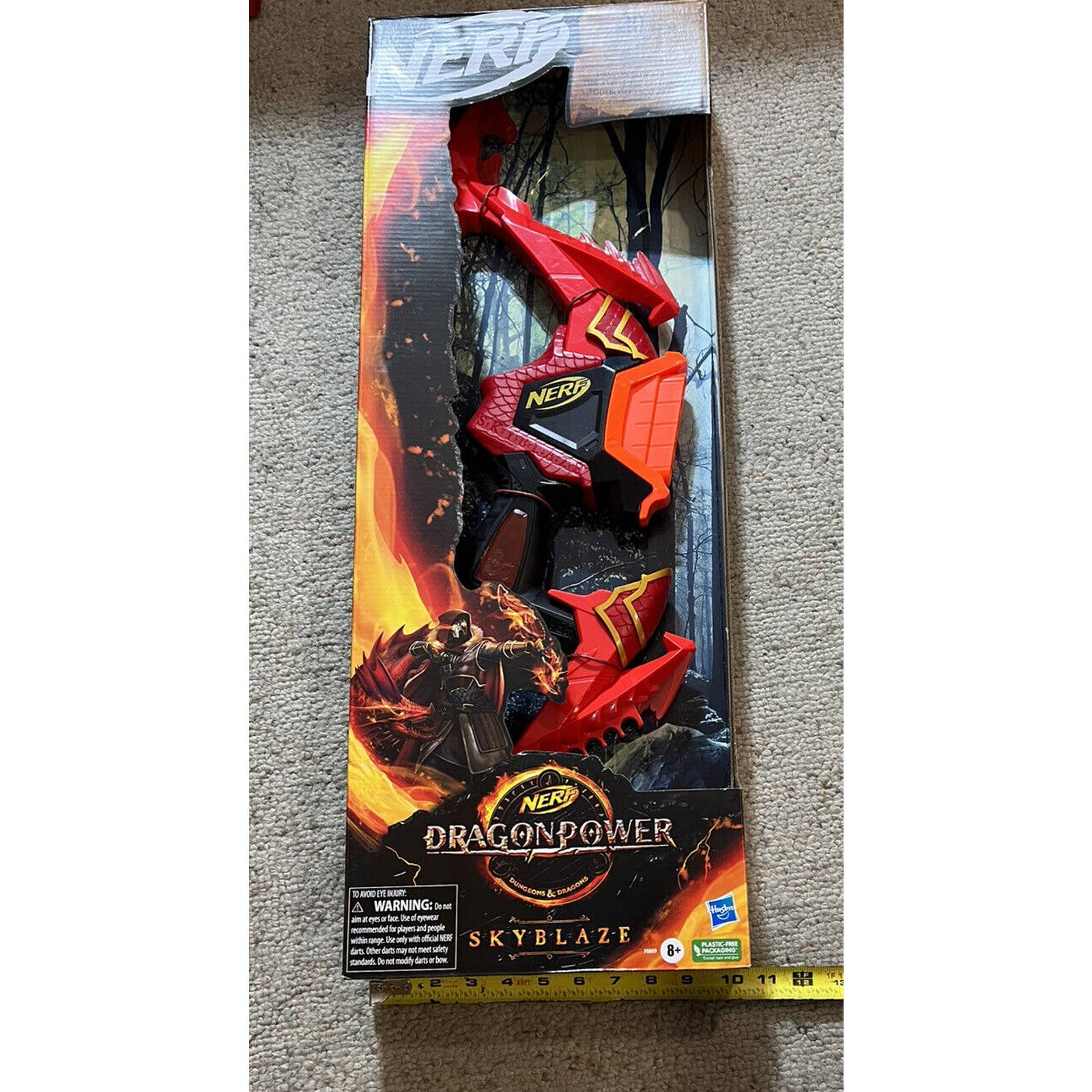 Nerf Skyblaze DragonPower Dungeons & Dragons Dart Bow Blaster PLUS 10 Darts BOW