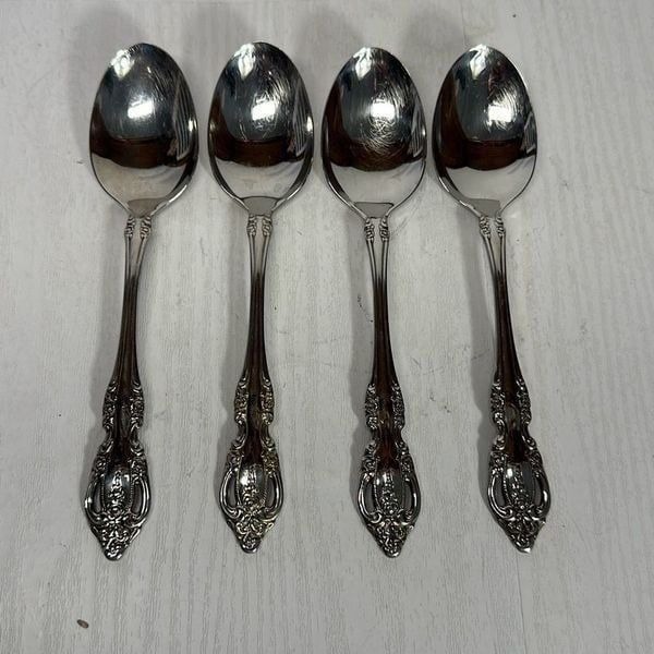Oneida Brahms Community 7” Teaspoon Stainless Steel Flatware set of 4