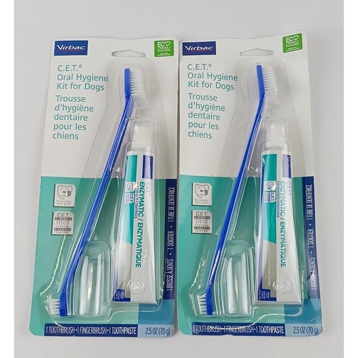 ✨2 Pack Oral Hygiene Kit For Dogs With Toothpaste -BRAND NEW