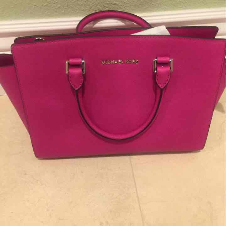 Michael Kors, Selma, saffiano, pink