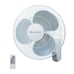 Comfort Zone 16” Quiet 3-Speed Plug-In Wall Mount Fan w/ Remote Control