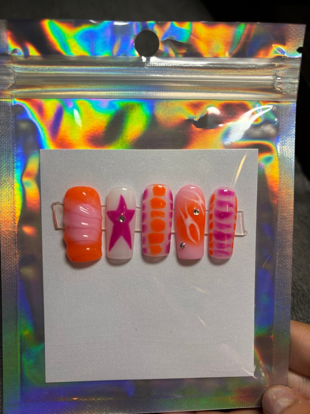 3D Gel Press on nails