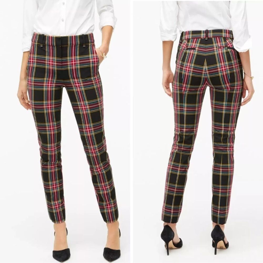 J.Crew tartan plaid fully lined size 6 wool pants