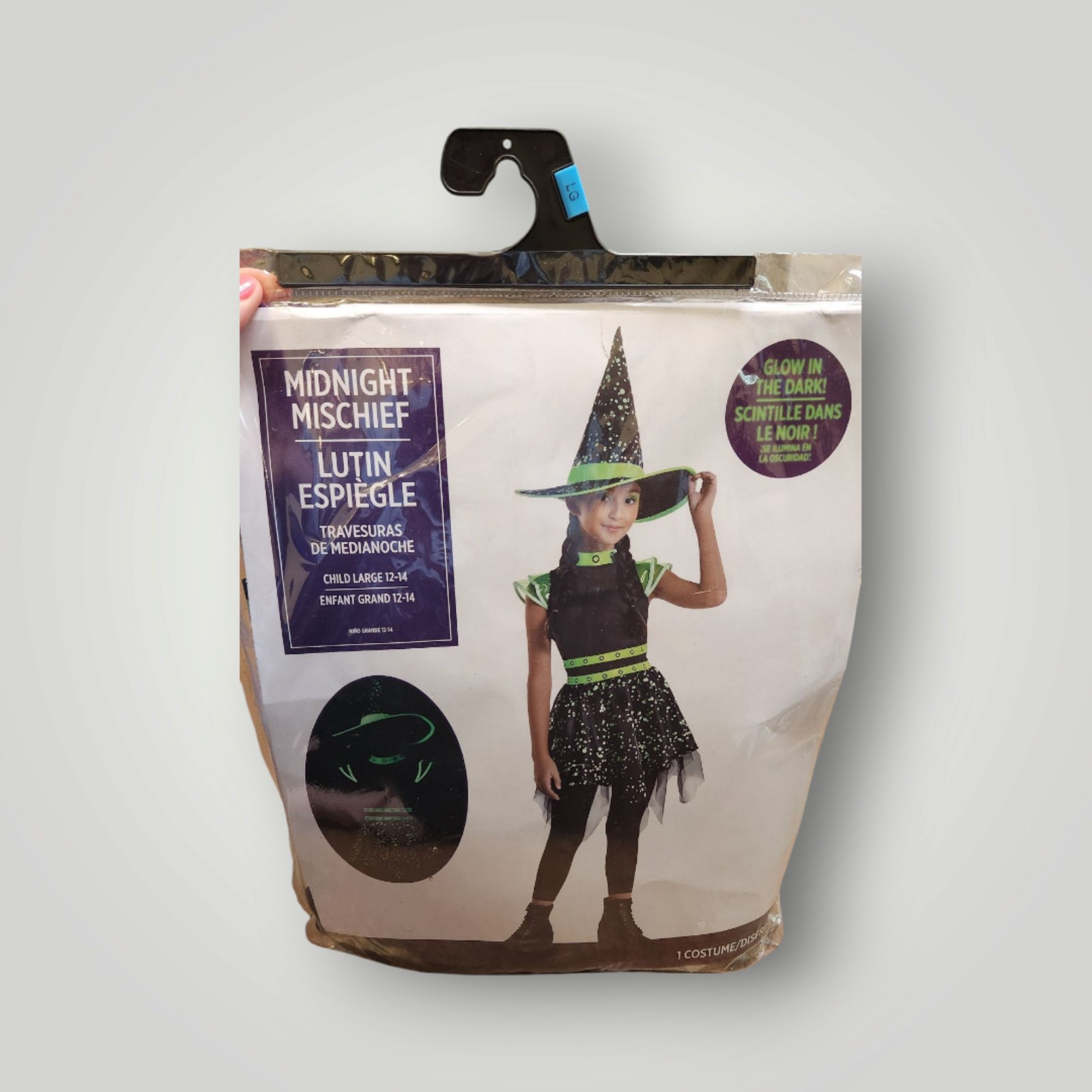 Suit Yourself Midnight Mischief Witch Halloween Costume Child Large 12 14