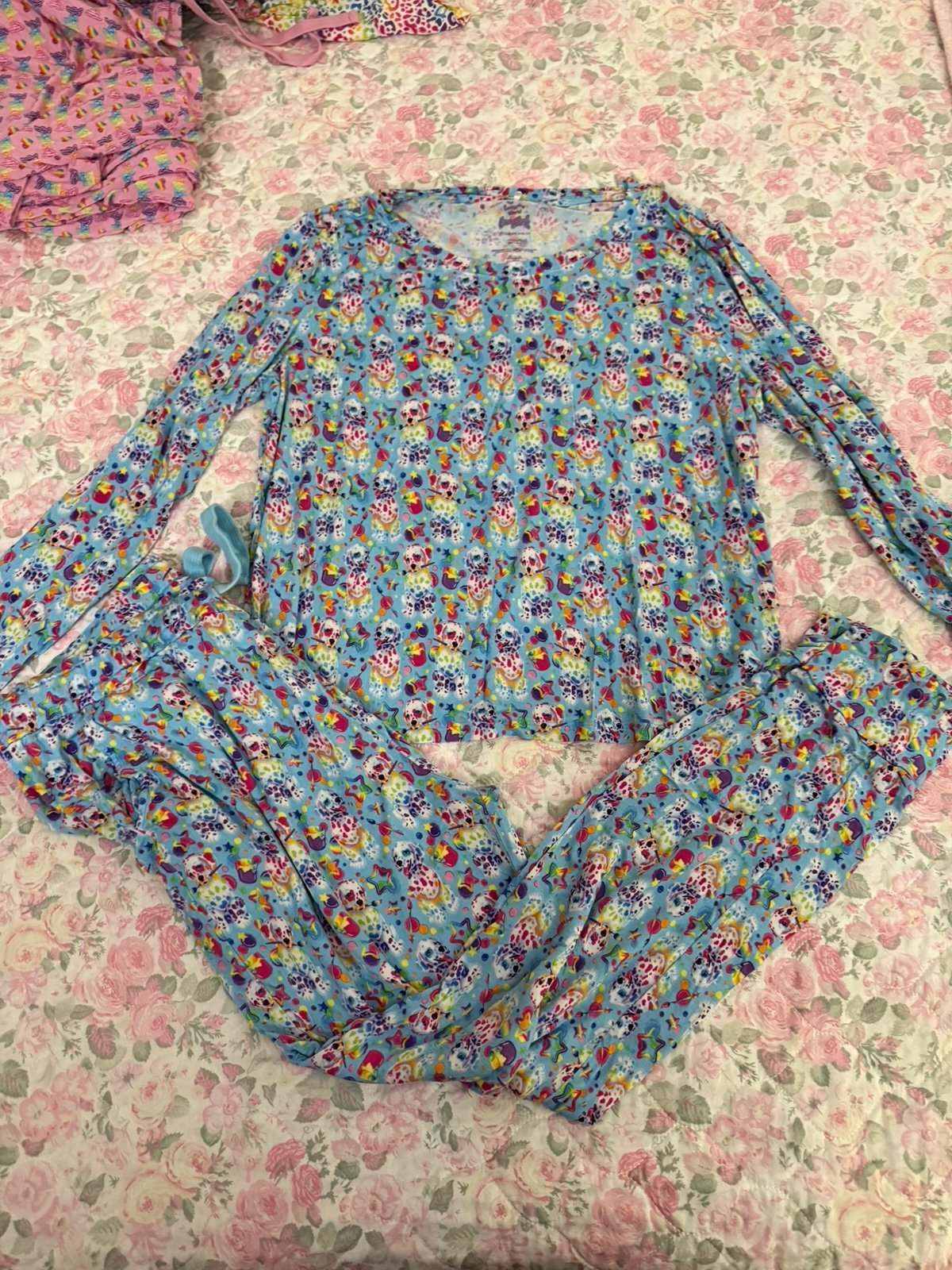 Posh Peanut Lisa Frank Spotty Dotty Pj Set