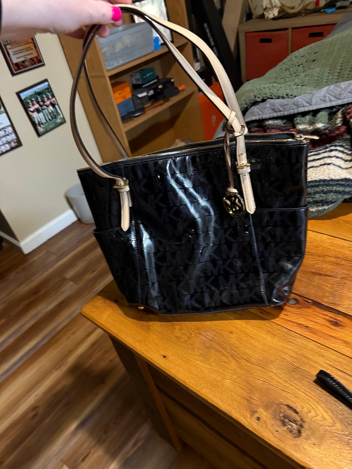 Michael kors purse and wallet combo