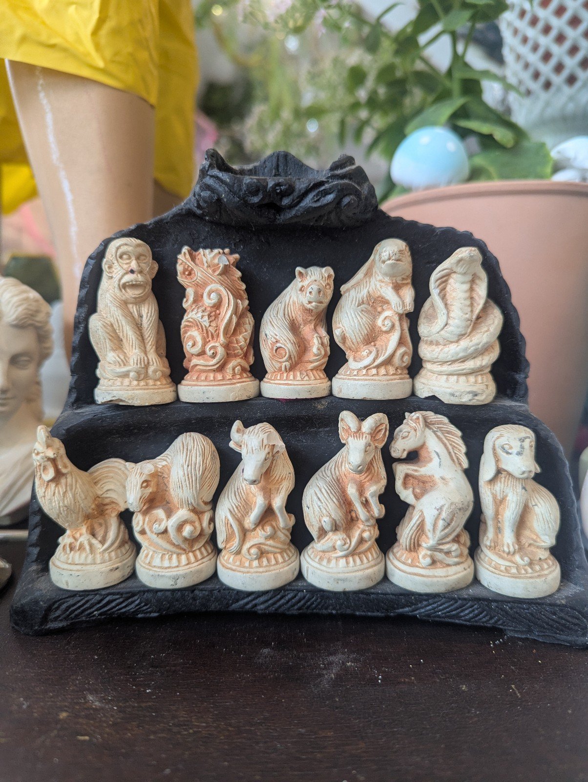 Ancient Chess Animal Figurines