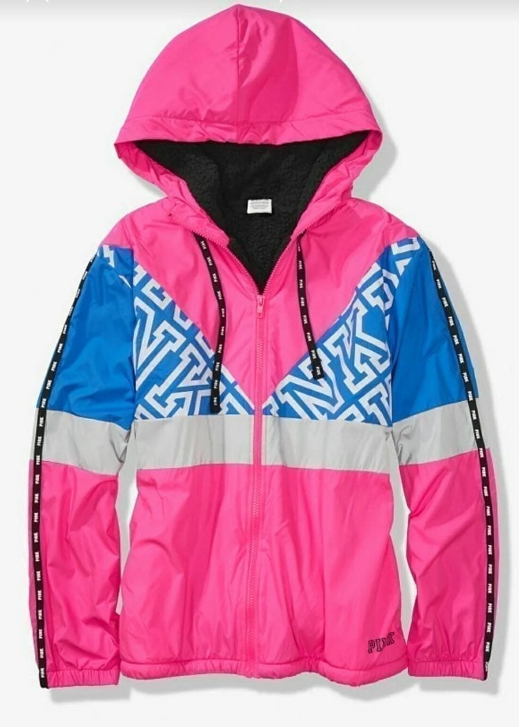 ~*FREE SHIPPING & FINAL PRICE DROP*~ Nwt VS Pink Sherpa Hoodie/Jacket M/L
