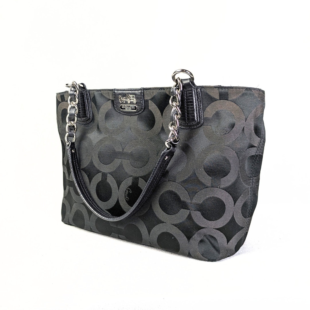 Pre-owned COACH Madison Monogram Sateen Shoulder Bag
