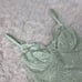 Lisca Vintage Mint Green Lace Bodysuit Teddy Lingerie Coquette Size Medium