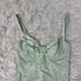 Lisca Vintage Mint Green Lace Bodysuit Teddy Lingerie Coquette Size Medium