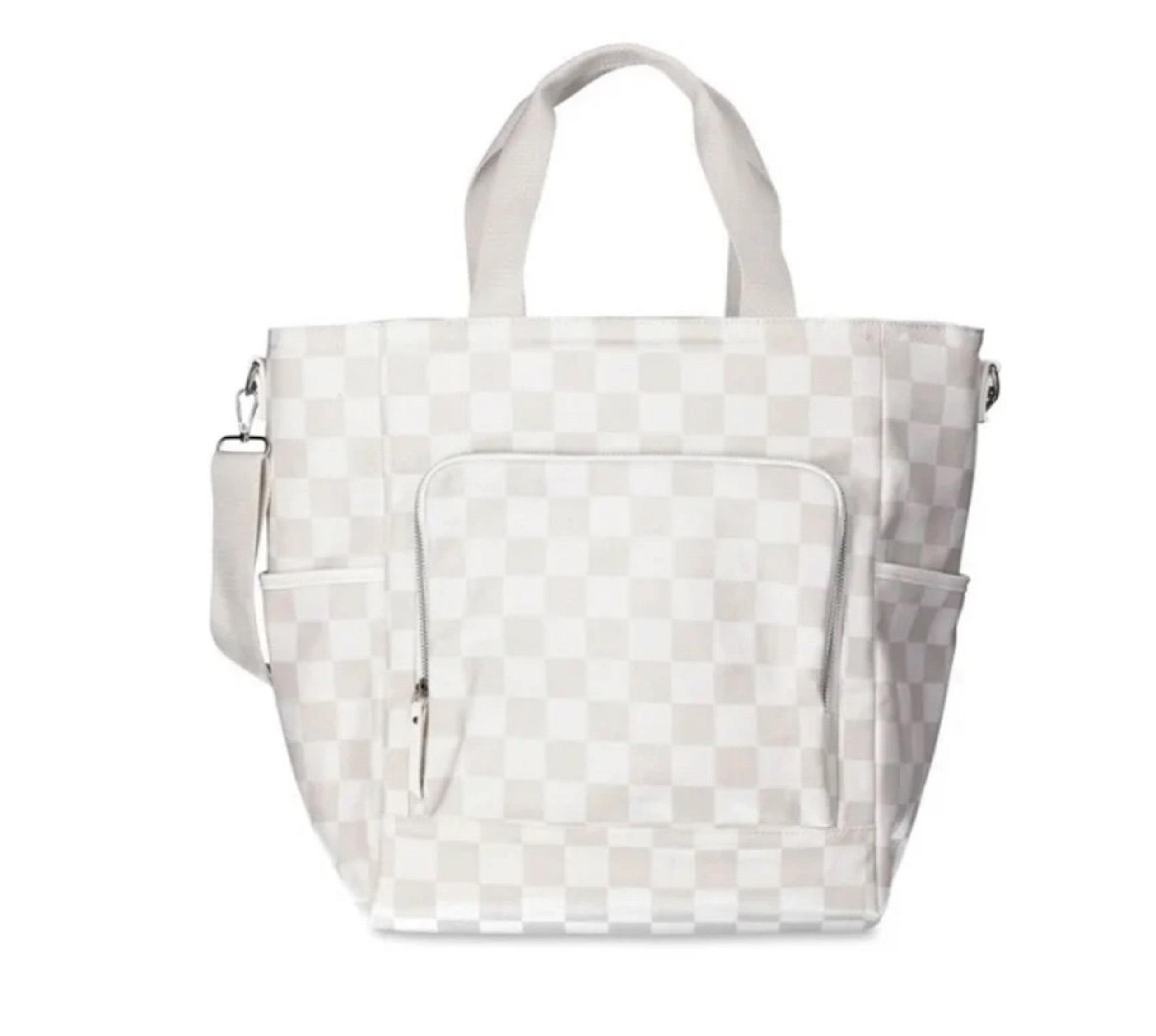 Checkered Cooler Tote - No Boundaries
