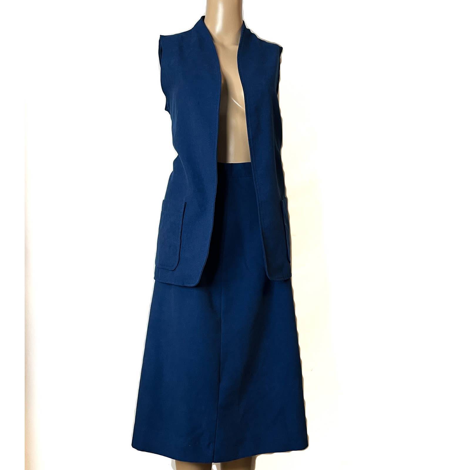 Fire Islander Blue Suede 2Pc VintageSuit