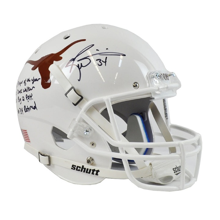 Ricky Williams Texas Longhorns NCAA #34 Signed Autographed Replica Helmet JSA