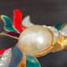 Vintage Stunning Colorful Enamel Crystal Phoenix Bird of Paradise 6.5” Brooch