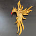 Vintage Stunning Colorful Enamel Crystal Phoenix Bird of Paradise 6.5” Brooch