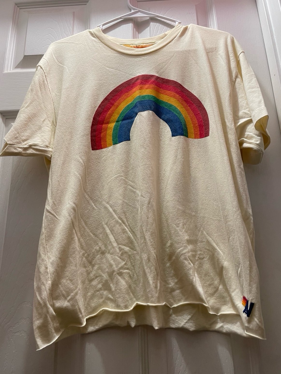 Aviator Nation Rainbow Boyfriend Tee