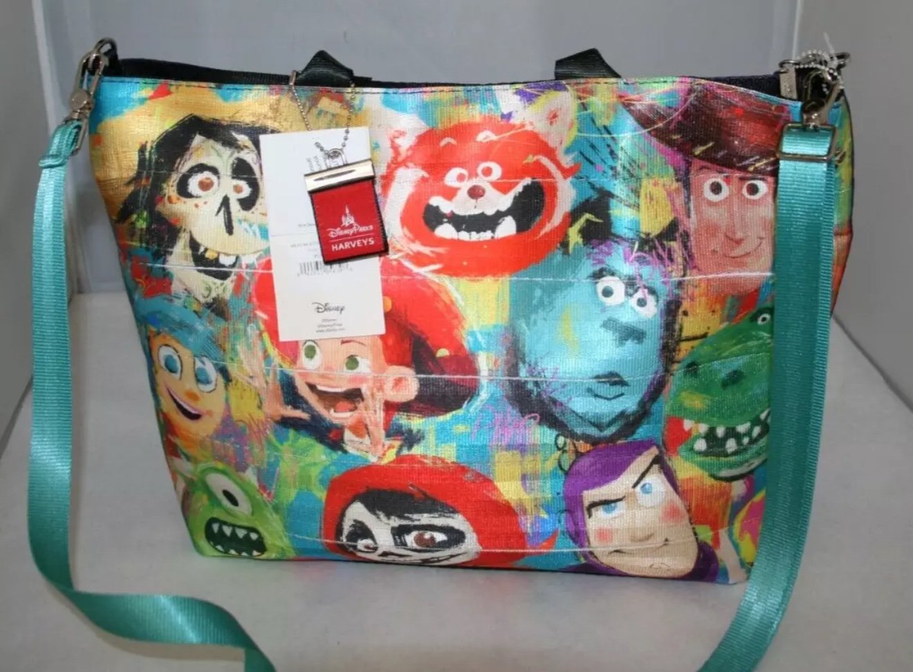 Pixar Tote Bag by Harveys Disney Parks Exclusive Carryall Seatbelt Tote Buzz NEW