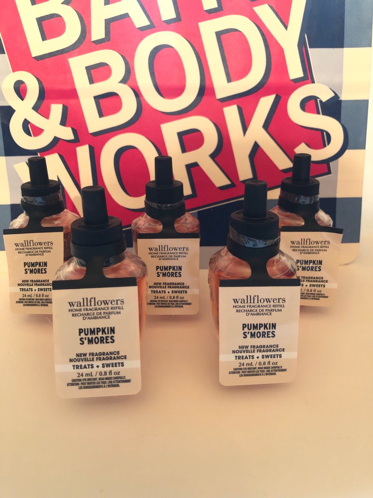 Bath & Body Works X5 Pumpkin S’mores Wallflowers Fragrance Refill