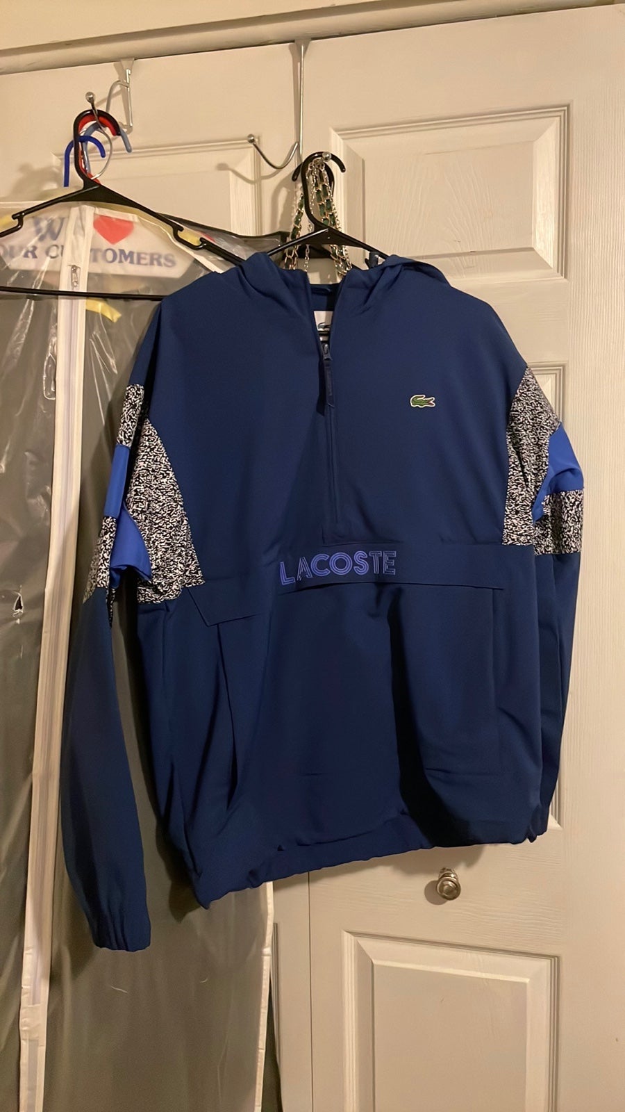 Lacoste Quarter Zip Windbreaker Jacket