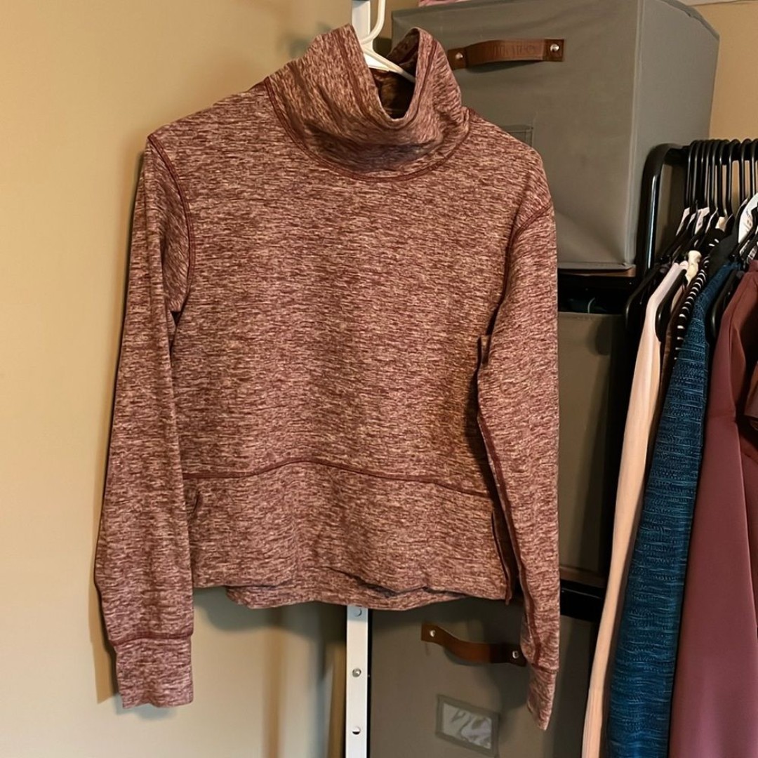 Lululemon Ready to Rulu Fleece Pullover Sz 4 Heathered Savannah 489