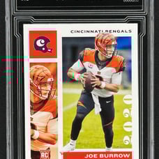 Joe Burrow Bengals 2020 Panini Chronicles Pink Rookie #19 Graded Gem Mint 10