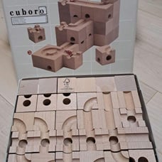 Cuboro, a wooden educational toy block set.