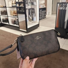 Coach C3308 Nolita 19 In Signature Canvas In Brown Black NWT