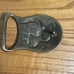 Vintage Laurie Fire Flames Solid Brass Bikers Belt Buckle