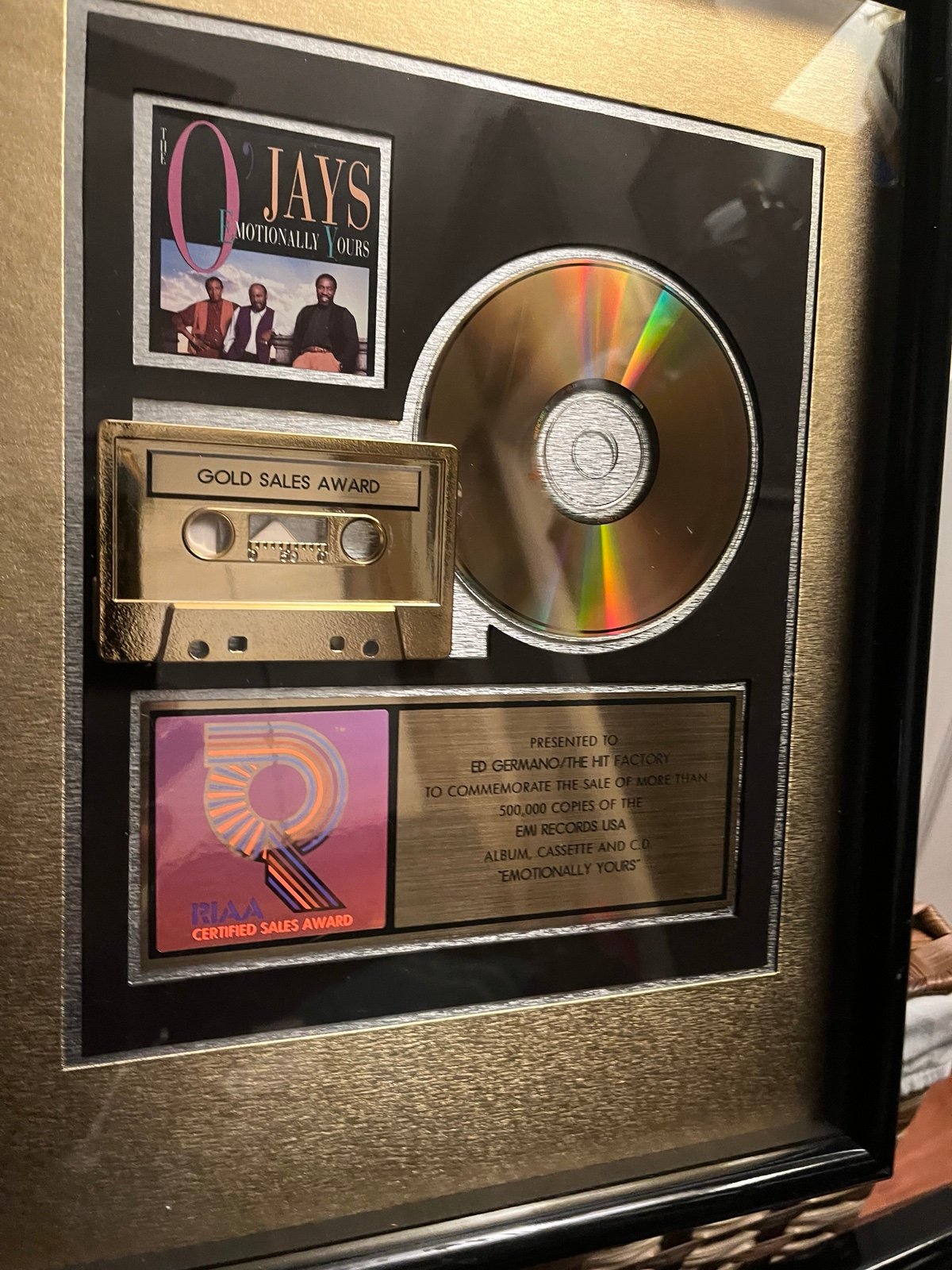 The Ojays RIAA Award