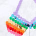 NEW! RAINBOW PRIDE Chainmail Halter Breast Plate Halter Crop Top ONE SIZE
