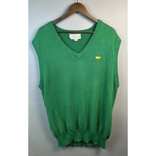 Vintage Augusta National Golf Sweater Vest White The Masters Sleeveless XL