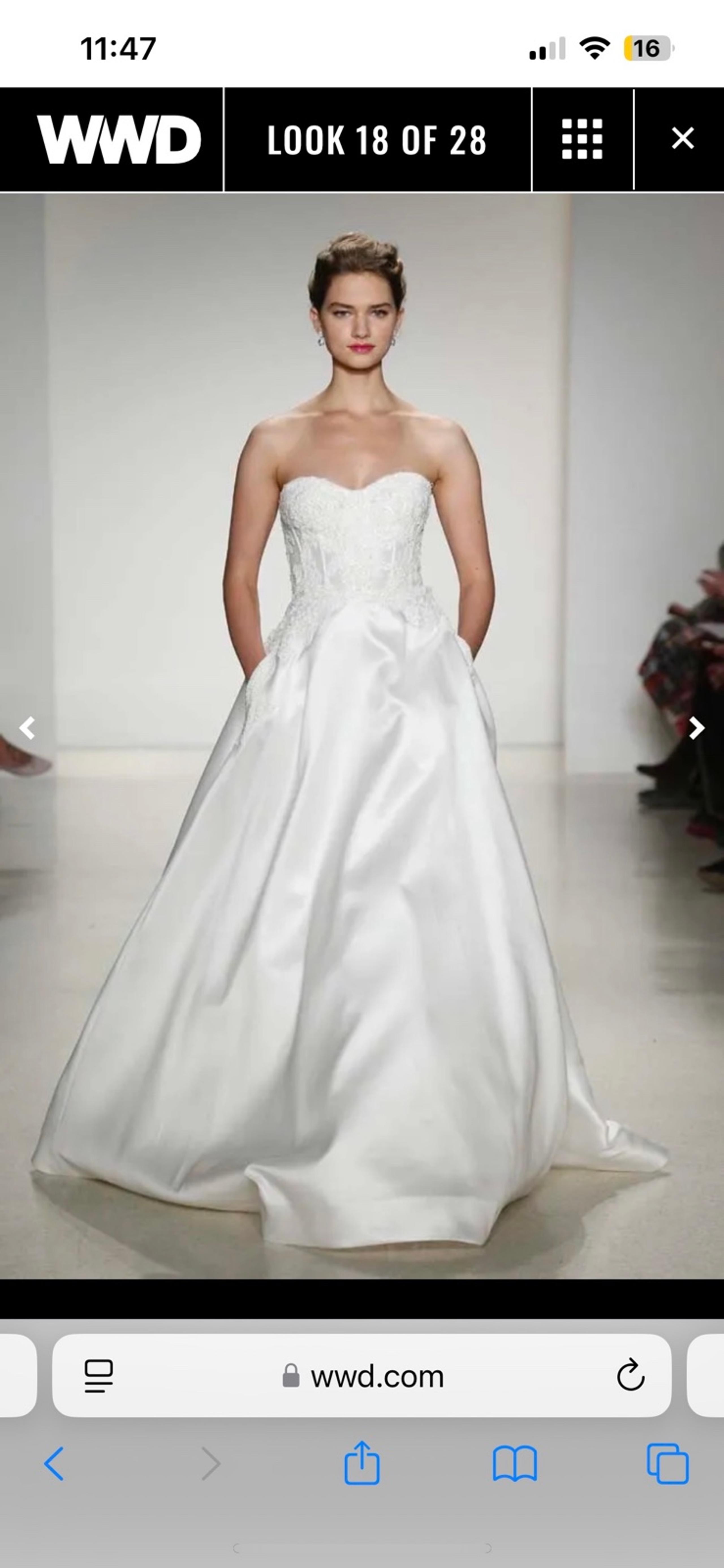 Anne Barge ivory wedding dress