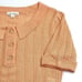 For Love & Lemon Phoebe Pointelle Polo Sweater Sherbet Size M Sweet Coquette