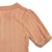 For Love & Lemon Phoebe Pointelle Polo Sweater Sherbet Size M Sweet Coquette