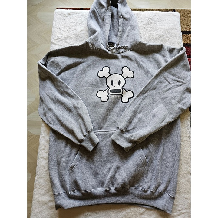 Vintage Paul Frank Womens Hoodie, Skurvy, RARE, Grey, Size Medium