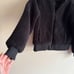 Zyia Black Sherpa Fleece Teddy Bomber Full Zip Jacket - Medium
