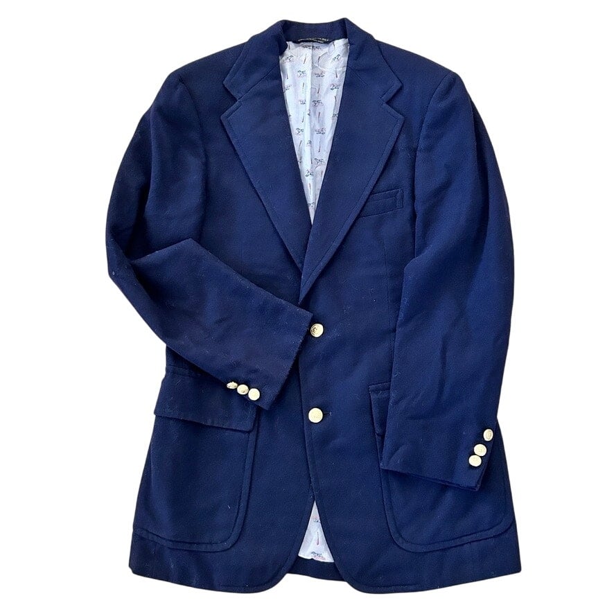 Vintage Wool Equestrian Riding Jacket Navy Women's Small The Hound Shop
