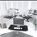 SMUG 36” Converter Sit Riser Adjustable Computer Desk (Blk)
