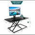 SMUG 36” Converter Sit Riser Adjustable Computer Desk (Blk)