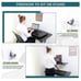 SMUG 36” Converter Sit Riser Adjustable Computer Desk (Blk)