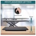 SMUG 36” Converter Sit Riser Adjustable Computer Desk (Blk)