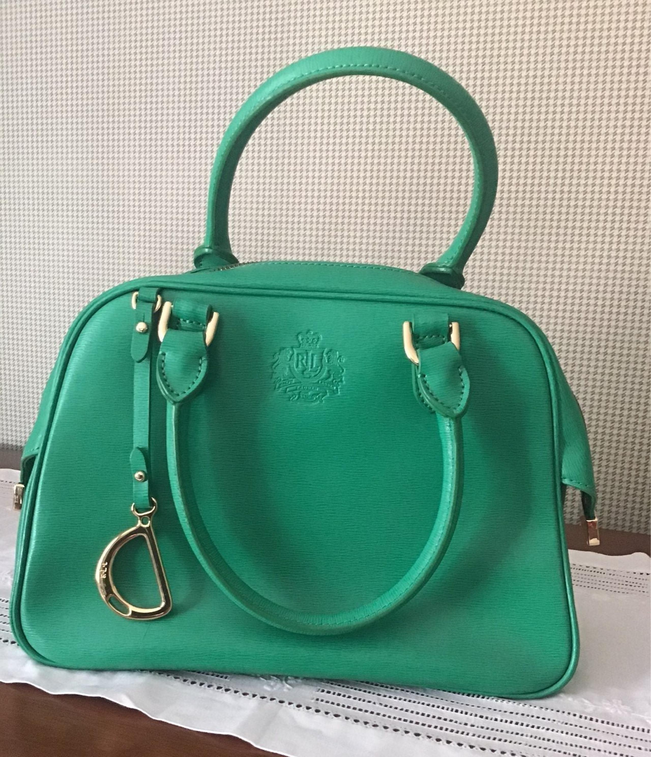 Lauren Ralph Lauren Epi Leather Handbag