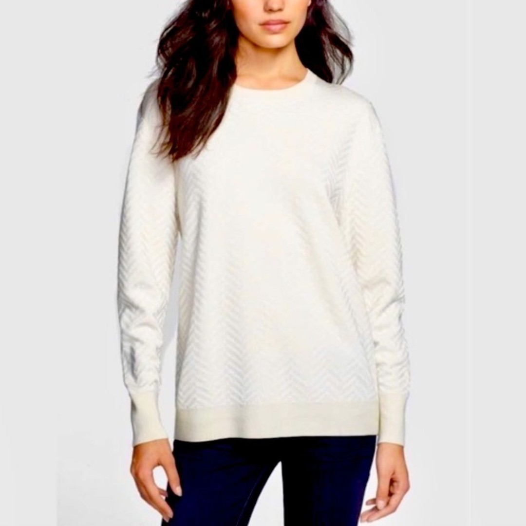 THEORY hannalor Evian wool blend jacquard sweater