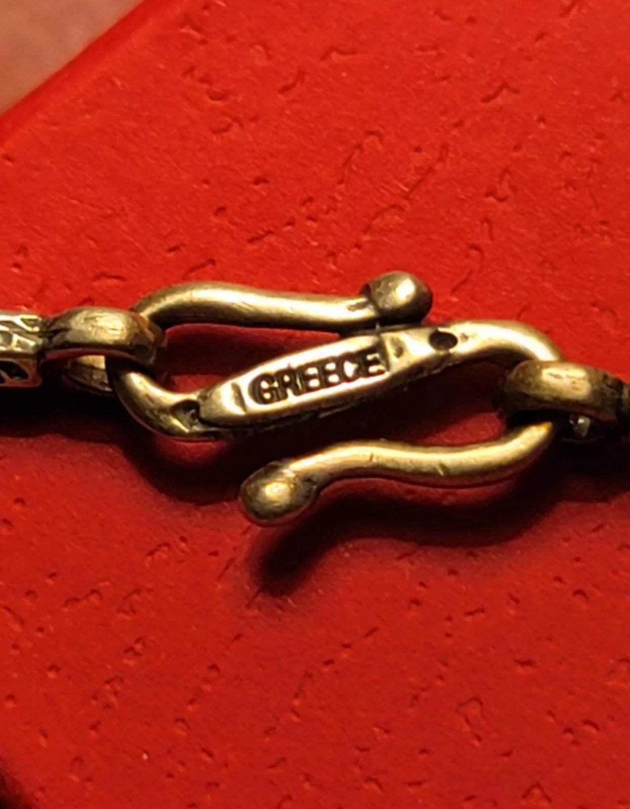 Krissos Silver 925 And Garnet Crucifix-Euphemia The Great-Greece. Krissos-RARE - detail
