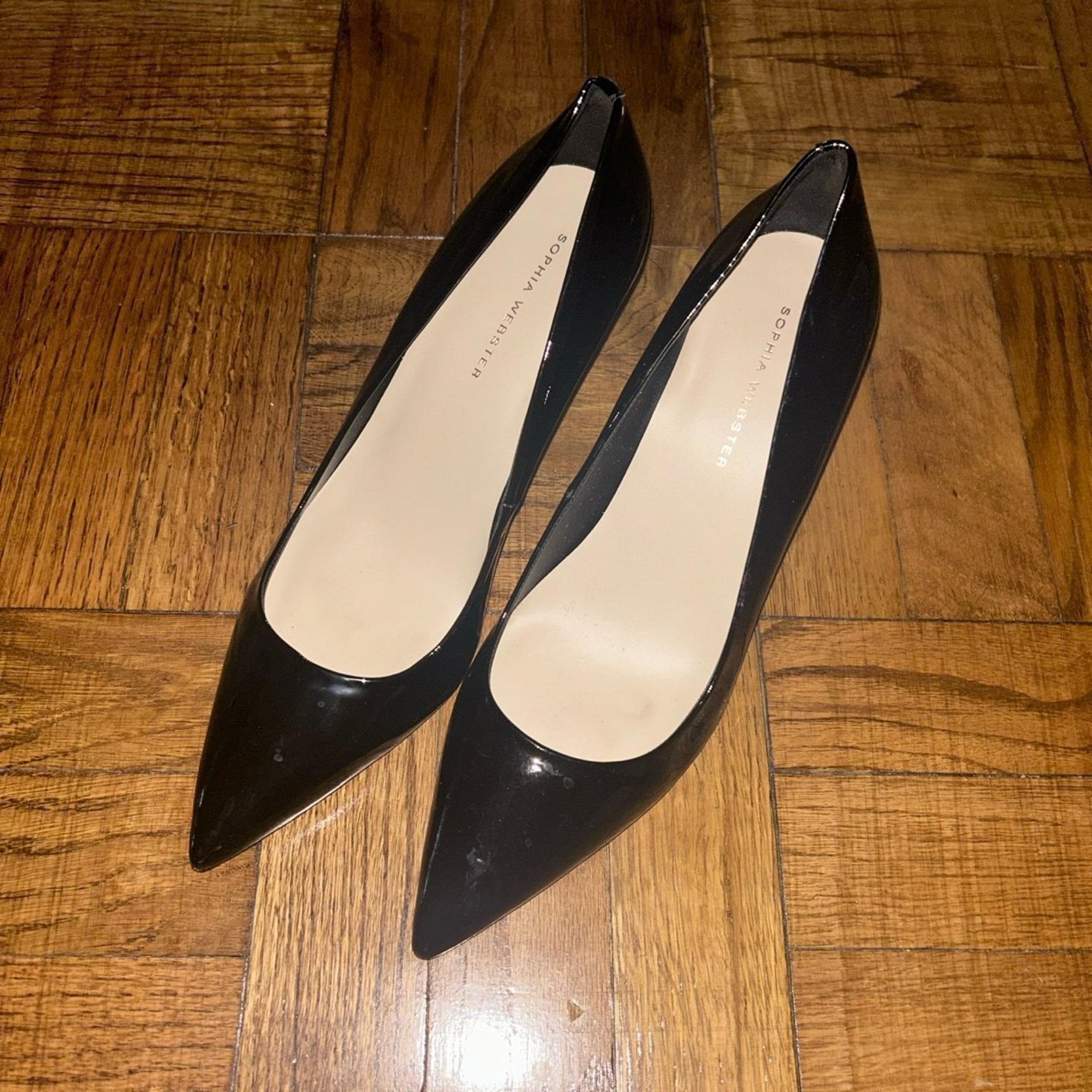 Sophia Webster Black Leather Heels